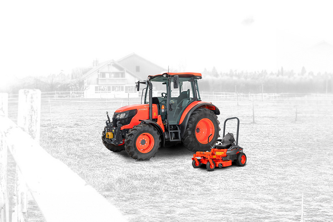 Kubota M4003 und Z1